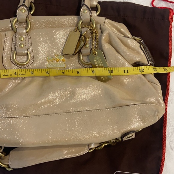 Coach Sabrina leather bag in silver - Picture 6 of 7